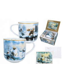 Krūzīte 500ml Carmani Winter Everywhere Cat 219-9113