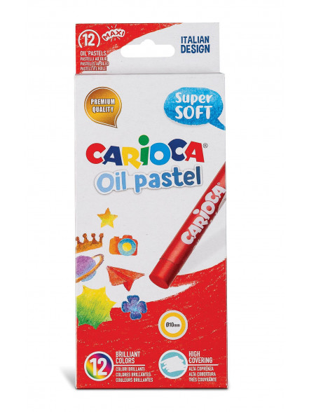 Eļļas pasteļkrītiņi CARIOCA 12 krāsas