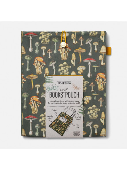 Mape Bookaroo Books & Stuff Pouch - Botanical Mushroom