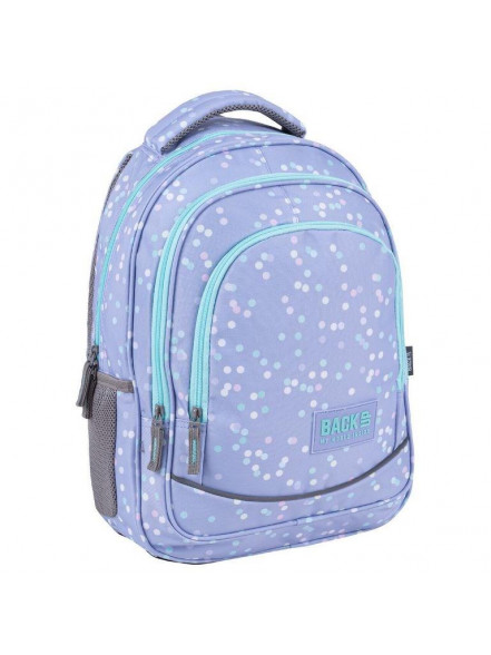 Mugursoma BACKUP 45x32x23 cm, 26 litres, violeta ar punktiņiem