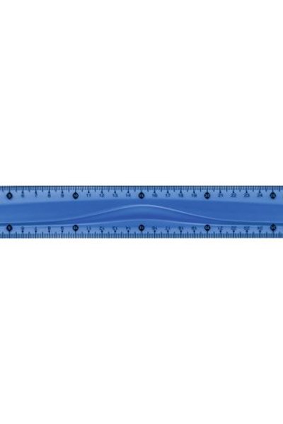 Lineāls 30cm Colour, zils BRUNNEN